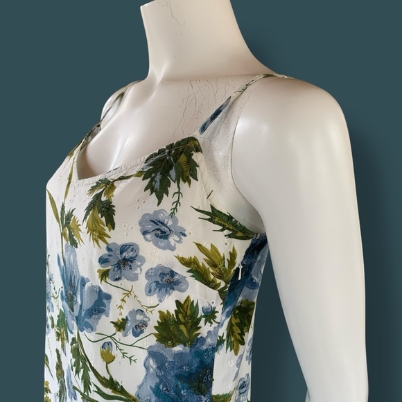 per una 100% cotton summer dress with matching sash/scarf size 8 - Picture 8 of 14